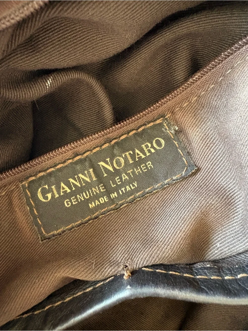 Gianni Notaro Genuine Python Leather Snake Tan Brown Purse Bag Y2K Baddie Career